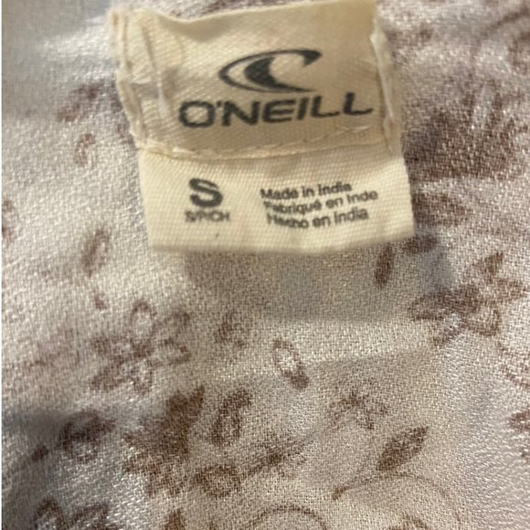 O'Neil Panama Womens Bell Sleeve Tunic Bohemian Floral Mini Dress Size Small - Picture 12 of 12